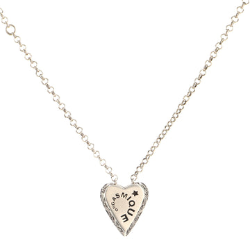 Gucci Orgasmique Heart Pendant Necklace Sterling Silver