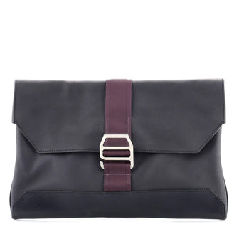 Hermes Cityslide Clutch Leather with Nylon