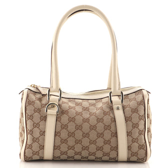 Gucci Abbey Boston Bag GG Canvas Small