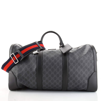 Gucci Convertible Duffle Bag GG Coated Canvas Large