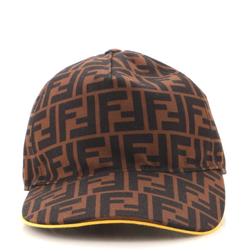 Fendi Logo Baseball Cap Zucca Canvas