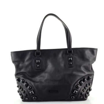 Burberry Nickie Tote Studded Leather Medium