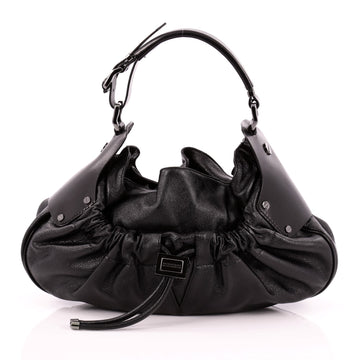 Burberry Warrior Hobo Leather Medium