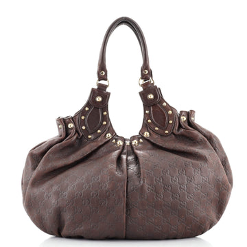 Gucci Pelham Shoulder Bag Studded GG Canvas Medium