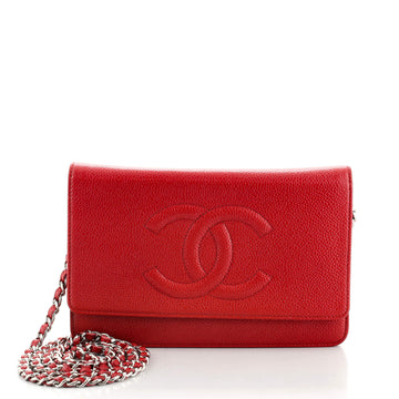 Chanel Timeless Wallet on Chain Caviar