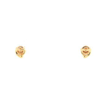 Tiffany & Co. Elsa Peretti Open Heart Earrings 18K Rose Gold 7mm