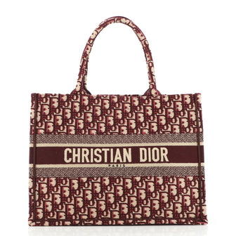 Christian Dior Book Tote Oblique Canvas Small