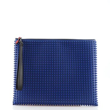 Christian Louboutin Peter Pouch Spiked Leather Medium