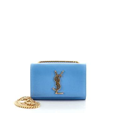 Saint Laurent Classic Monogram Crossbody Bag Grainy Leather Small