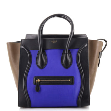 Celine Tricolor Luggage Bag Leather Mini