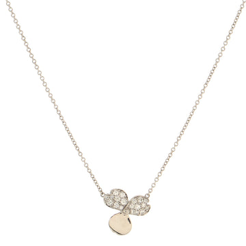 Tiffany & Co. Paper Flowers Pendant Necklace Platinum and Diamonds Small