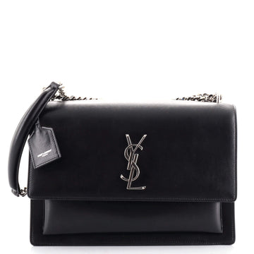 Saint Laurent Sunset Crossbody Bag Leather Large