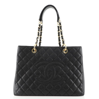 Chanel Grand Shopping Tote Quilted Caviar