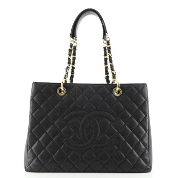 Chanel Grand Shopping Tote Quilted Caviar