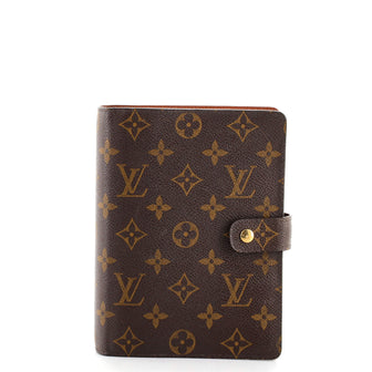 Louis Vuitton Ring Agenda Cover Monogram Canvas MM