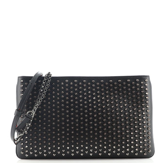 Christian Louboutin Loubiposh Clutch Spiked Leather