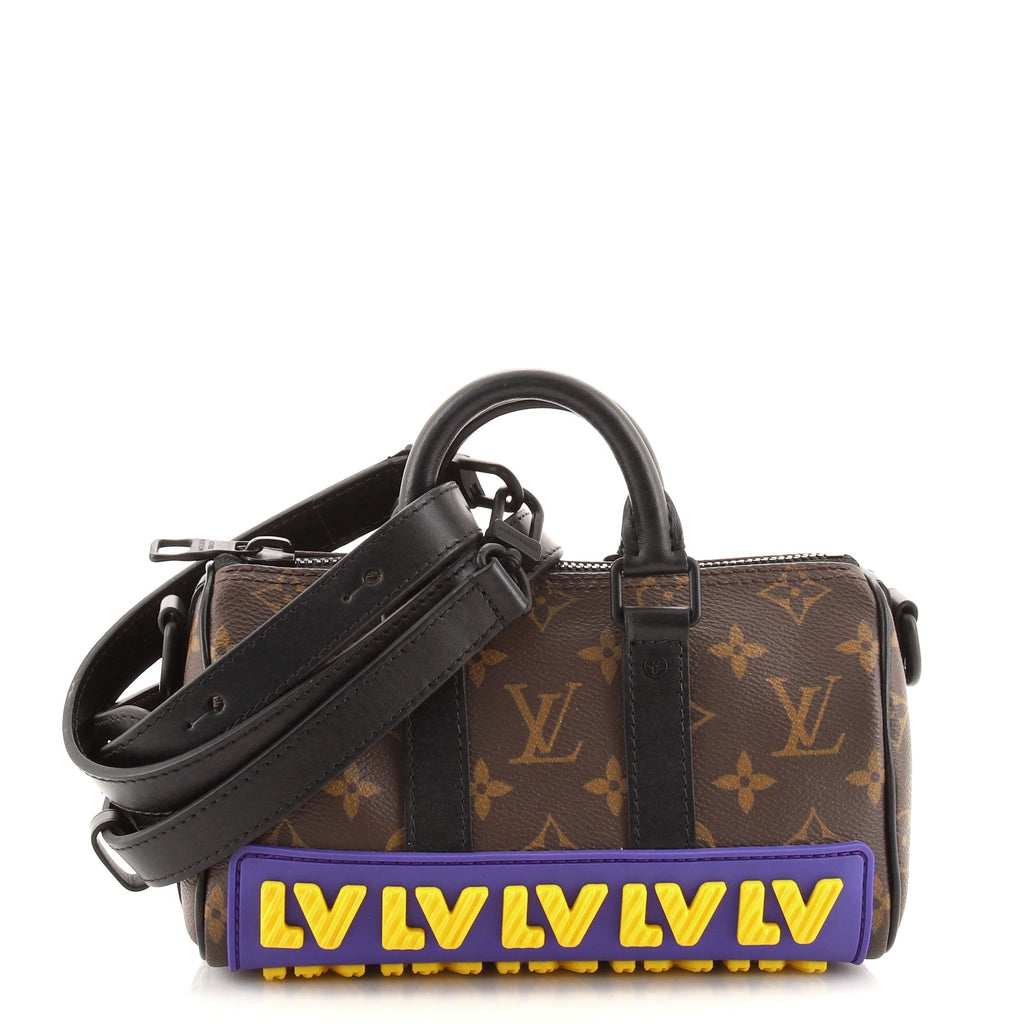 Louis Vuitton Keepall Bandouliere Bag Limited Edition LV Rubber Monogram  Canvas XS Brown 1286962