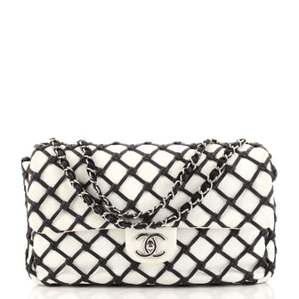 Chanel Canebiers Flap Bag Calfskin Jumbo