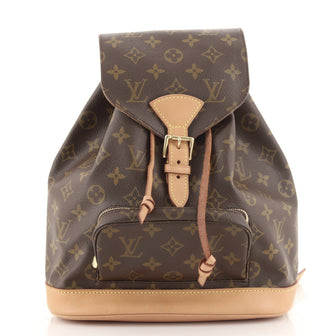 Louis Vuitton Vintage Montsouris Backpack Monogram Canvas MM