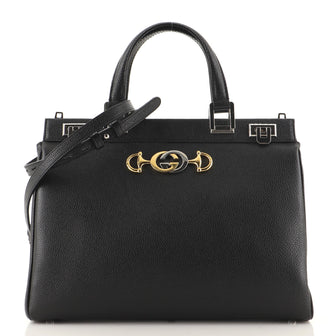 Gucci Zumi Top Handle Bag Leather Medium