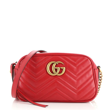 Gucci GG Marmont Shoulder Bag Matelasse Leather Small
