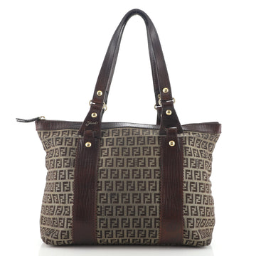 Fendi Vintage Zip Tote Zucchino Canvas Medium