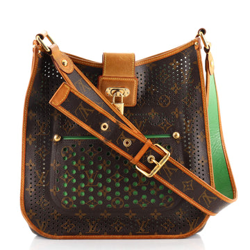 Louis Vuitton Musette Handbag Perforated Monogram Canvas
