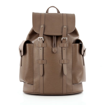 louis vuitton christopher backpack color Buy Louis Vuitton Christopher Backpack Epi Leather PM Brown 1288001