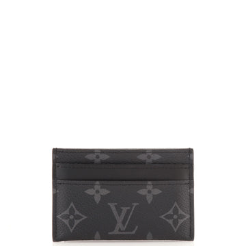 Louis Vuitton Double Card Holder Monogram Eclipse Canvas