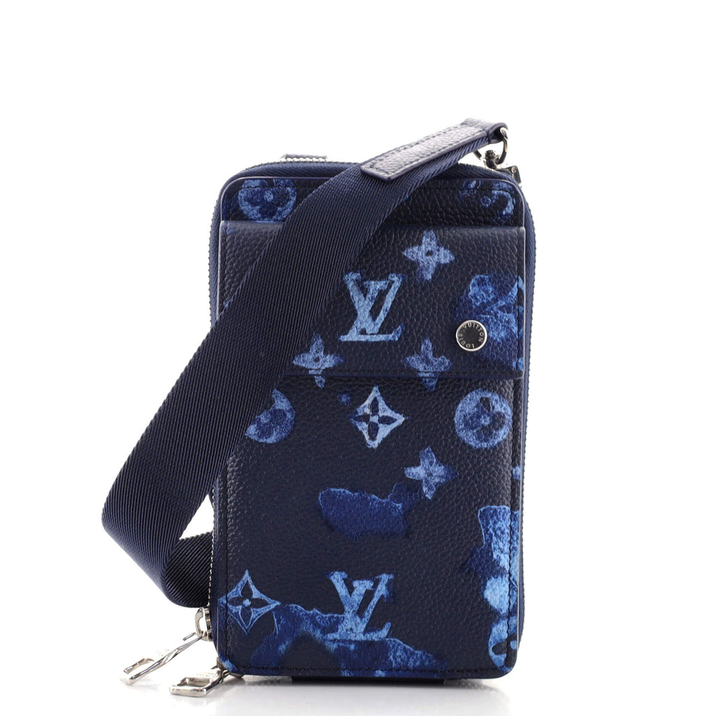 Louis Vuitton Phone Pouch Limited Edition Monogram Ink Watercolor
