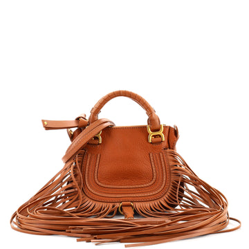 Chloe Marcie Fringe Satchel Leather Mini