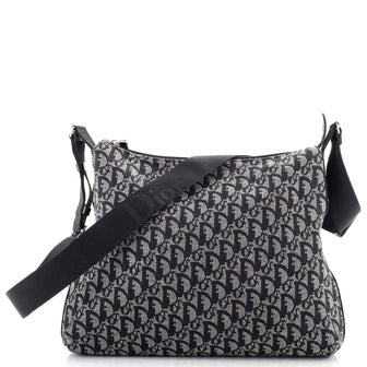 Christian Dior Vintage Trotter Messenger Bag Diorissimo Canvas Large
