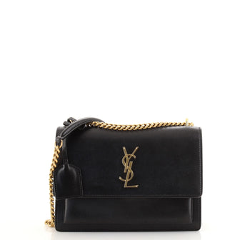 Saint Laurent Sunset Crossbody Bag Leather Medium
