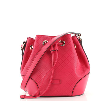 Gucci Bright Bucket Bag Diamante Leather Small