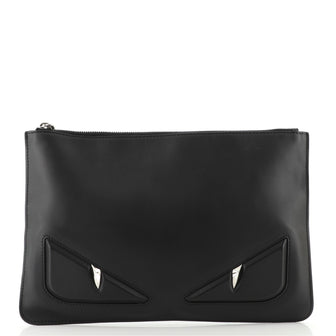 Fendi Monster Pouch Leather Large