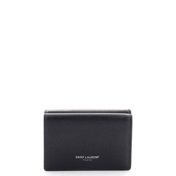 Saint Laurent Fragments Trifold Wallet Leather Compact