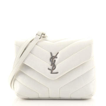 Saint Laurent LouLou Shoulder Bag Matelasse Chevron Leather Toy