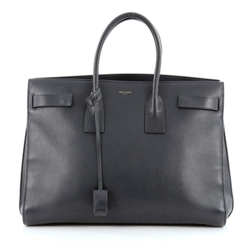 Saint Laurent Sac De Jour Handbag Leather Large