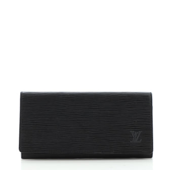Louis Vuitton Vintage Flap Wallet Epi Leather Long