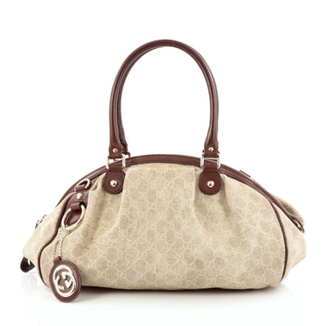 Gucci Sukey Boston Bag GG Canvas
