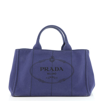 Prada Canapa Tote Canvas Medium