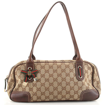 Gucci Princy Boston Bag GG Canvas Small