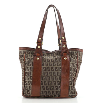 Fendi Vintage Zip Tote Zucchino Canvas Small