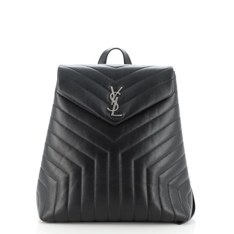 Saint Laurent LouLou Backpack Matelasse Chevron Leather Medium