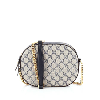 Gucci Chain Crossbody Bag GG Coated Canvas Mini