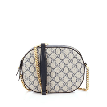 Gucci Chain Crossbody Bag GG Coated Canvas Mini