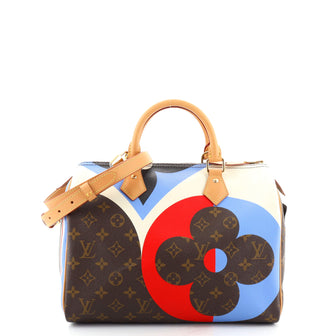 Louis Vuitton Speedy Bandouliere Bag Limited Edition Game On Monogram Canvas 30