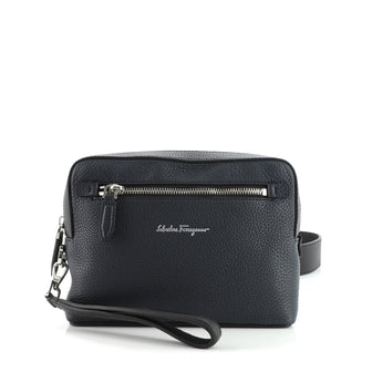 Salvatore Ferragamo Zip Around Convertible Belt Bag Leather