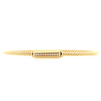 David Yurman Barrels Bracelet 18K Yellow Gold with Diamonds