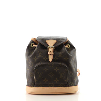 Louis Vuitton Vintage Montsouris Backpack Monogram Canvas PM